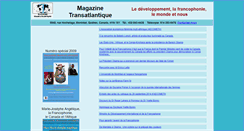 Desktop Screenshot of magazinetransatlantique.com