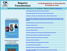 Tablet Screenshot of magazinetransatlantique.com